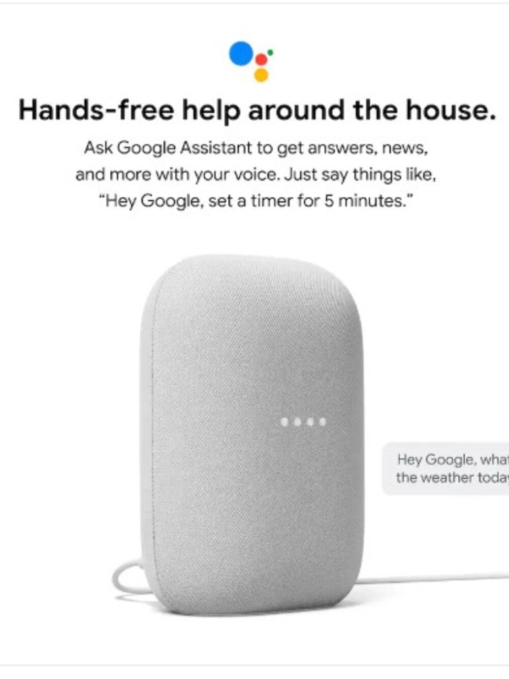 Nest Audio - Smart Speaker with Google Assistant